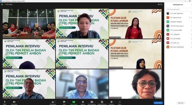 EPSS, Kota Ambon dan Kota Tual Lakukan Penilaian Bersilang