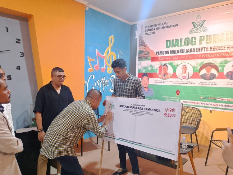 Kolaborasi PW Pemuda Muhammadiyah Maluku OTW Pilkada 2024 Damai Tanpa Hoax