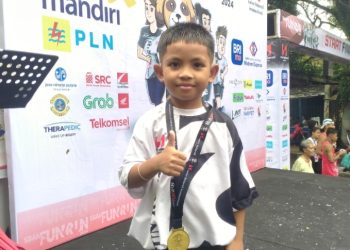 Alvino Siwalette Jadi Salah Satu Peserta Termuda di SBAM FUN RUN 2024