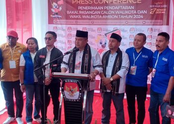Capai Ribuan Pendukung Antar Agus – Novan ke KPU ;  Bangun Ambon Dengan Hati
