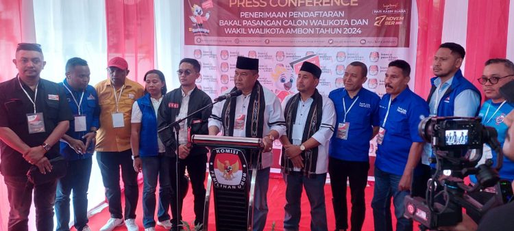 Capai Ribuan Pendukung Antar Agus – Novan ke KPU ; Bangun Ambon Dengan Hati