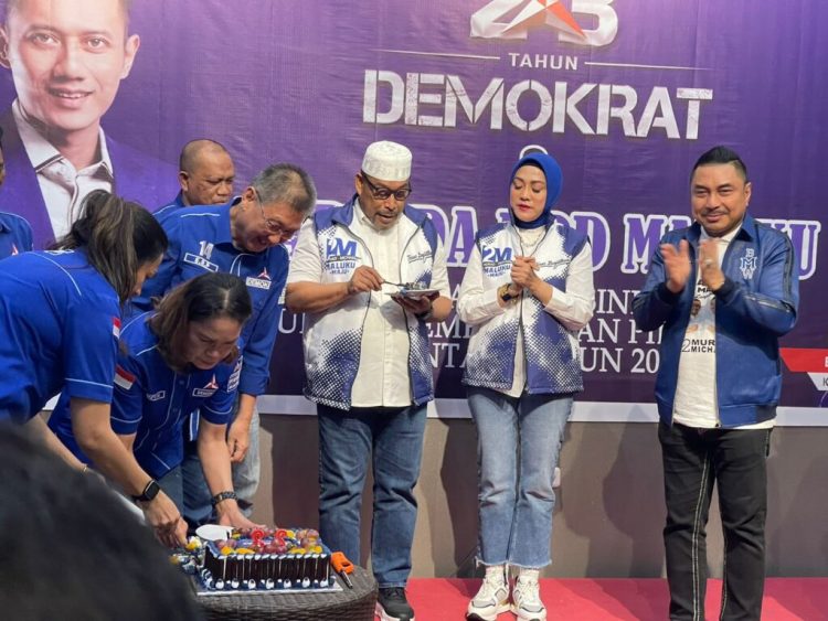 Rayakan Harla ke-23 Tahun, Demokrat Maluku Satukan Visi Menangkan 2M
