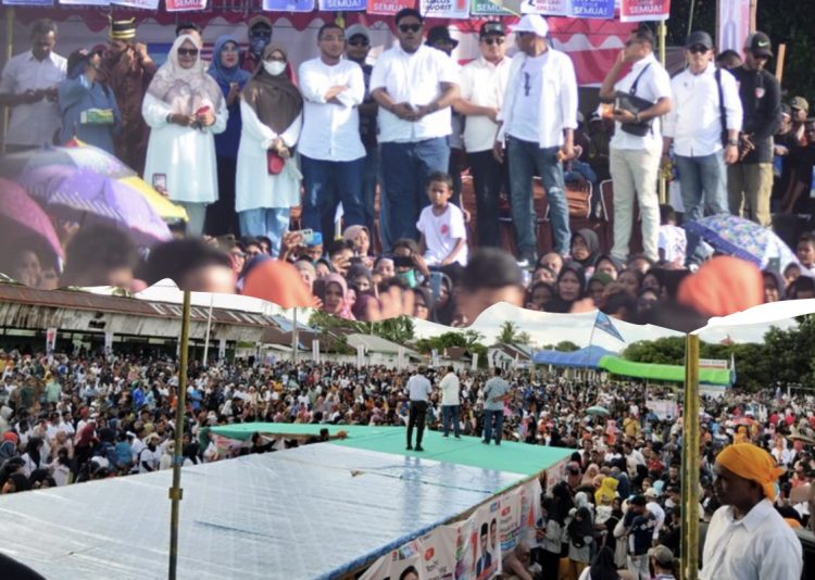 Ribuan Masyarakat Banjiri Kampanye Akbar Fachri-Vitho di Lapangan Victoria Kataloka