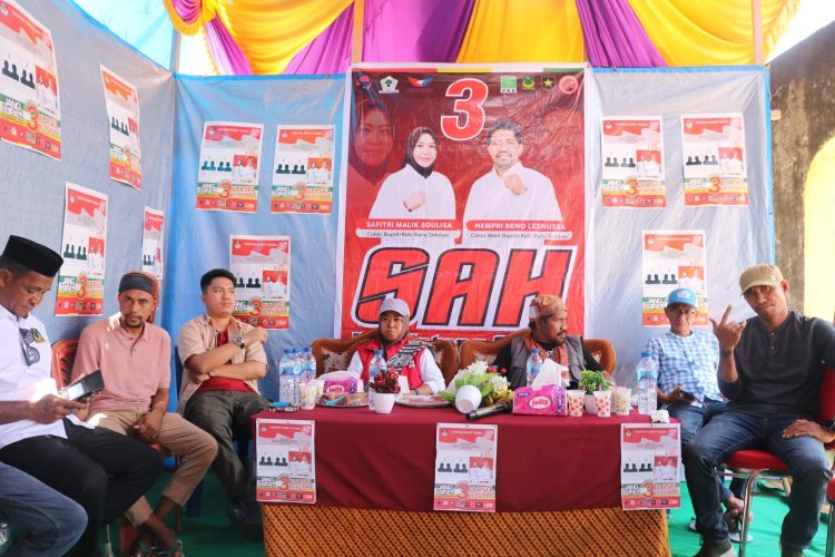 Masyarakat Waeteba Buru Selatan Komitmen Menangkan Pasangan SAH