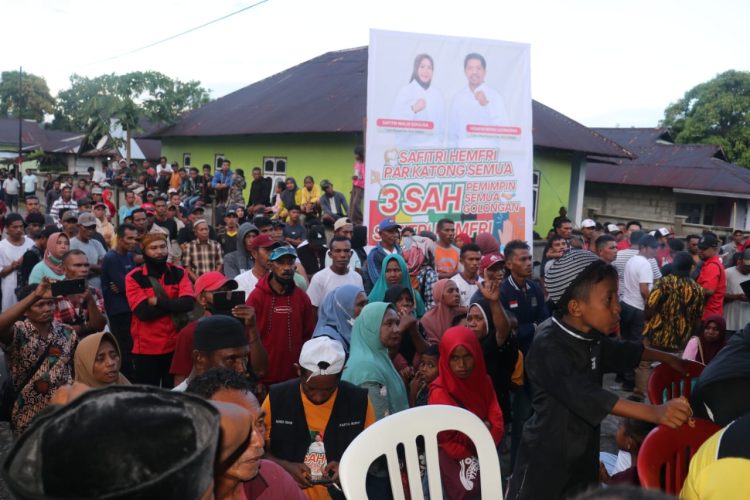 Waesama Tak Dapat Dibendung, Tumpah Ruah Masyarakat Akui Paparan Kemenangan Safitri-Hemfry