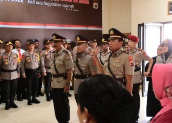 Kapolresta Ambon Pimpin Sertijab Empat Pejabat Polri