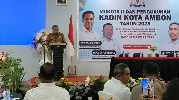 PJ Wali Kota Ambon Resmi Buka Musyawarah Kota II KADIN Ambon