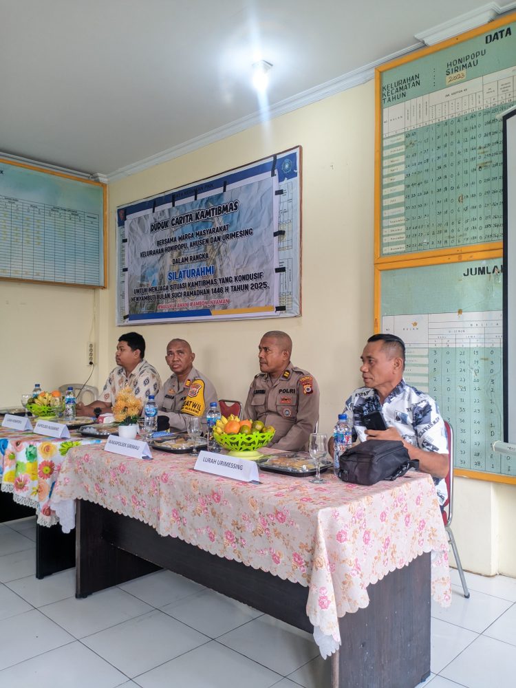 Antisipasi Gangguan Keamanan, Polisi di Ambon Rangkul Warga Tiga Kelurahan