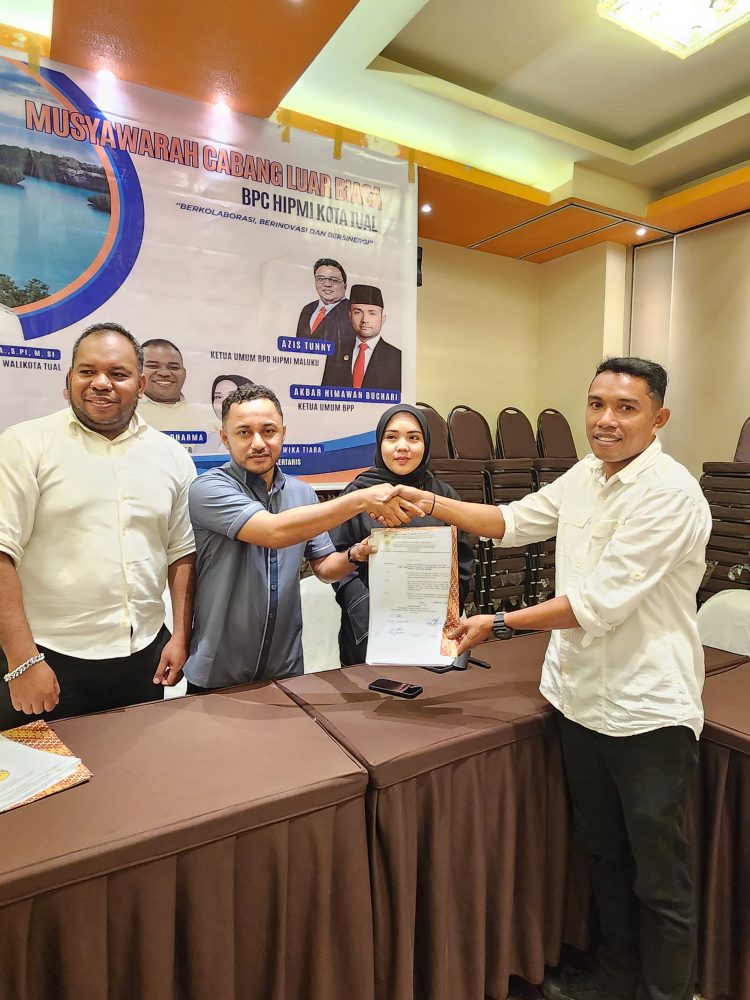 Gani Bugis Terpilih Aklamasi Pimpin HIPMI Kota Tual Periode 2025–2028