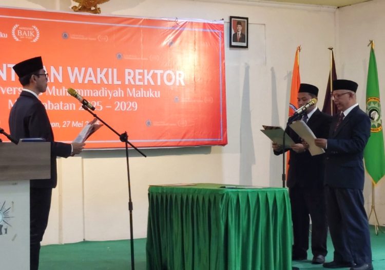 Dua Wakil Rektor Baru UM Maluku Dilantik, Dorong Akselerasi Kampus Kultural di Timur Indonesia