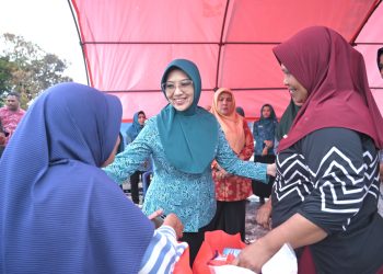 Kunjungi Lokasi Kebakaran, Ketua TP-PKK SBT Serahkan Bantuan kepada Para Korban