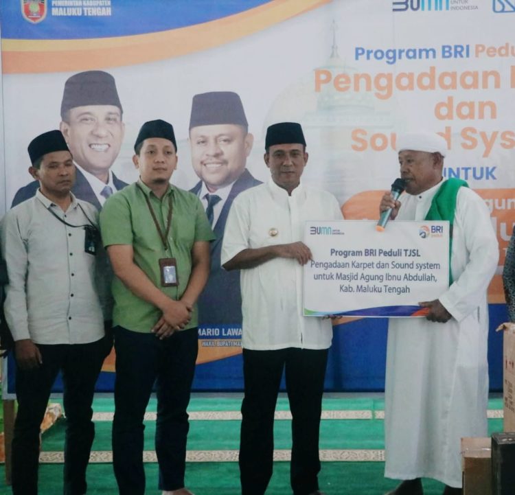 Bupati Maluku Tengah Apresiasi BRI atas Bantuan untuk Masjid Agung Kota Masohi