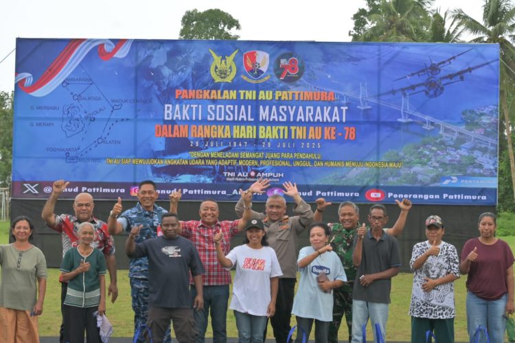 Sambut Hari Bakti ke-78, Lanud Pattimura Tebar Kepedulian di Negeri Nusaniwe