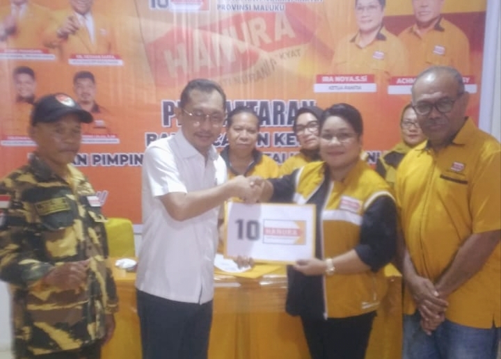 Mantan Wagub Maluku Tarik Garis Perjuangan Baru Bersama Hanura, Orno Resmi Daftar Calon Ketua DPD