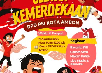 DPD PSI Kota Ambon Gelar Gebyar Kemerdekaan Sambut HUT ke-80 RI