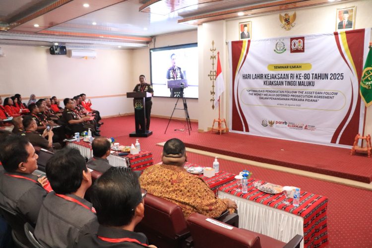 Jelang HUT Kejaksaan RI, Kejati Maluku Gelar Seminar Ilmiah