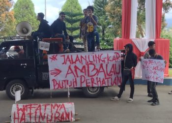 Soal Jalan Lingkar Ambalau, AMP Kembali Gelar Aksi di DPRD Maluku