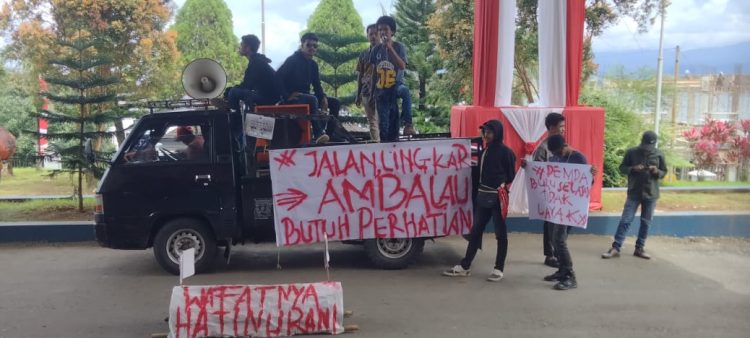 Soal Jalan Lingkar Ambalau, AMP Kembali Gelar Aksi di DPRD Maluku