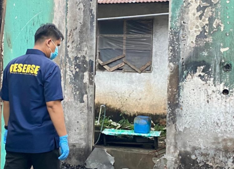 Polisi Lakukan Olah TKP Pasca Bentrokan di Hunuth
