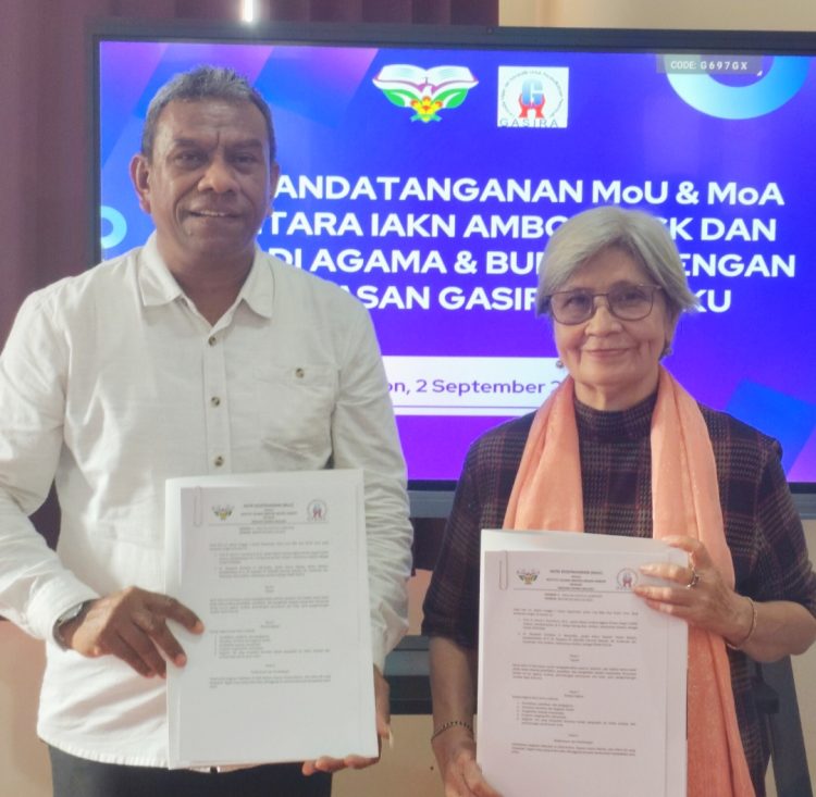 IAKN Ambon dan Yayasan Gasira Maluku Teken MoU, Momentum Pelepasan Magang Mahasiswa