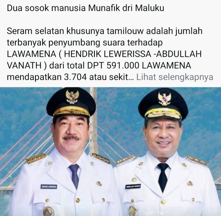Usai Pelantikan 242 Pejabat, Gubernur dan Wagub Maluku Disorot Warganet: Dua Sosok Munafik