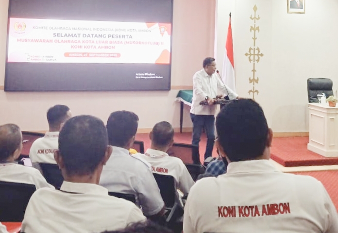 Walikota Ambon Dorong KONI Siapkan Atlet Hadapi Porkot dan Popmal