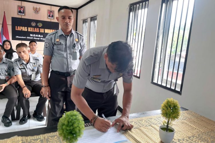 Lapas Wahai Teken Komitmen Bersama Berantas Narkoba