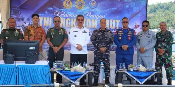 Gubernur Maluku Hadiri Vicon Panen Serentak TNI AL di Rumah Makan Mina Bahari BPBL Ambon