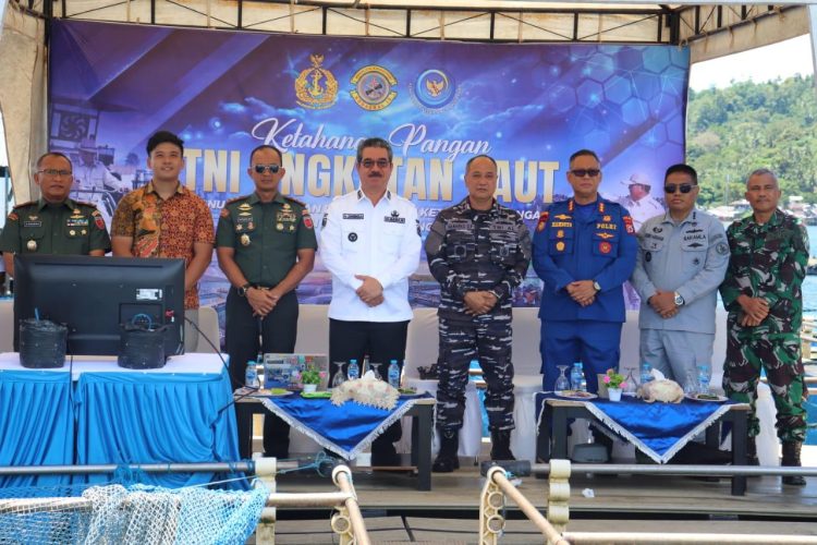 Gubernur Maluku Hadiri Vicon Panen Serentak TNI AL di Rumah Makan Mina Bahari BPBL Ambon