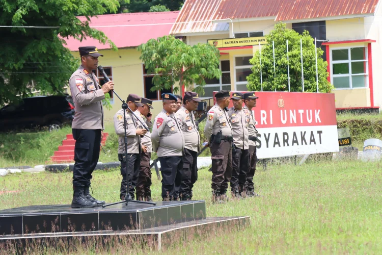Polres MBD Gelar Simulasi Quick Response Time Tindak Lanjut Program Prioritas Kapolda Maluku