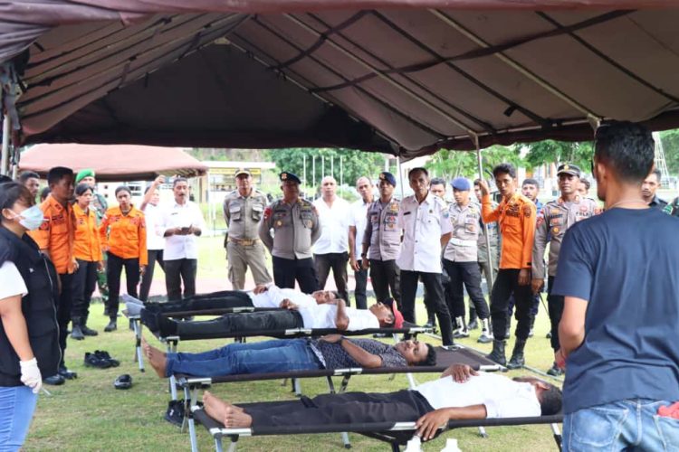 Polres MBD Gelar Simulasi Penanganan Darurat Bencana Hidrometeorologi: Wujud Kesiapsiagaan Hadapi Ancaman Longsor