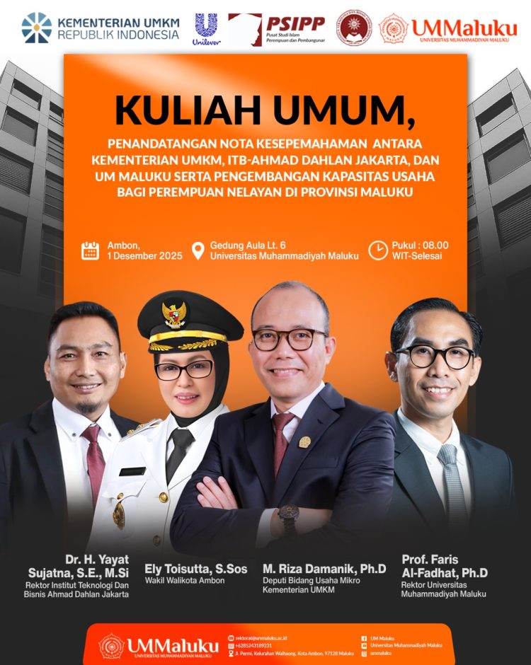 Akan Digelar! Sinergi Akademisi dan Pemerintah, UM Maluku Dorong Transformasi Ekonomi Perempuan Nelayan