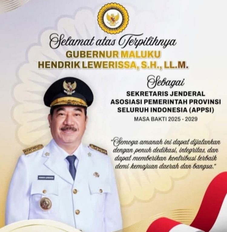 Dapat Peran Strategis, Juru Bicara Pemprov: Benar, Gubernur Maluku Didapuk Jadi Sekjen APPSI