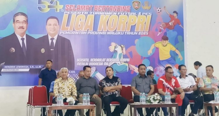 Pembukaan Liga Korpri di Sport Hall Karang Panjang, Ambon | Foto: Andi Akabar