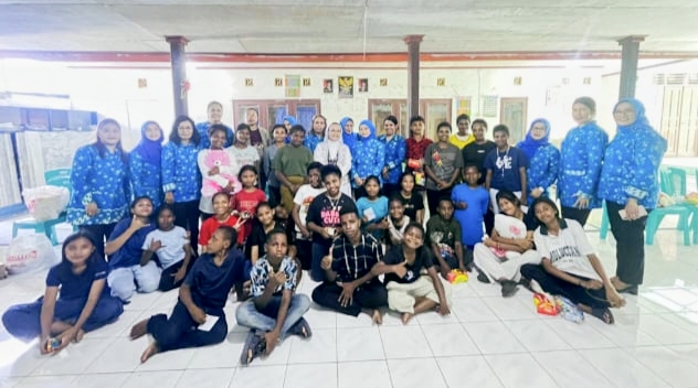 BRI Ambon Berbagi Kasih: IWABRI dan PPK Gelar Bakti Sosial untuk Anak Panti Maria Mediatrix