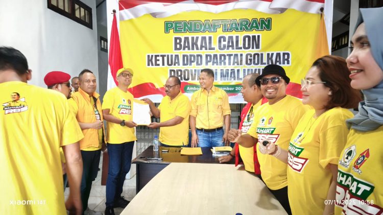 RBS Resmi Ambil Formulir Ketua Golkar Maluku: Pattimahu Sebut Angin Segar Kebangkitan Partai Beringin