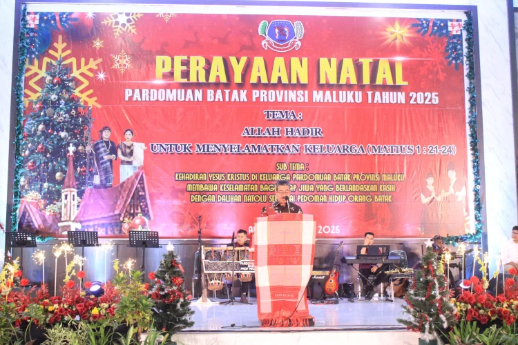 Gubernur Maluku Hadir di Perayaan Natal Pardomuan Batak
