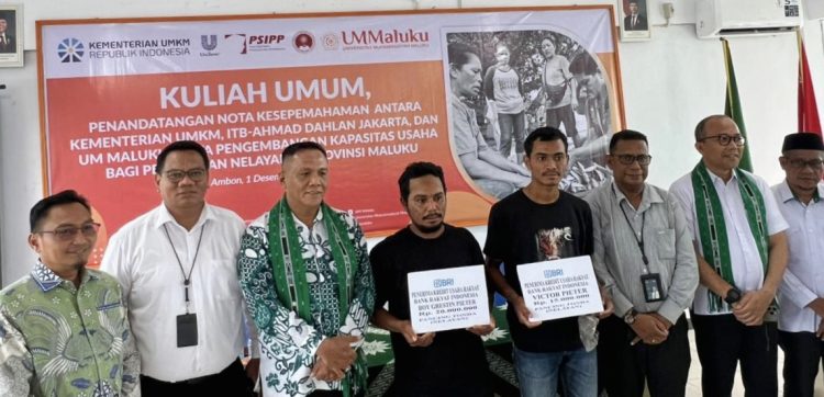 Langsung oleh Deputi Kemenkop-UMKM, KUR BRI Sektor Perikanan Disalurkan saat Kuliah Umum di UM Maluku