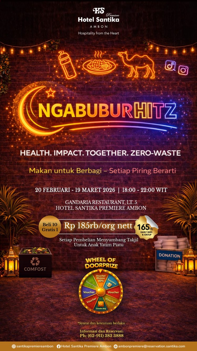 Tancap Gas Sambut Ramadhan 2026! Santika Premiere Ambon Perkenalkan Bukber Kekinian Bernilai Sosial