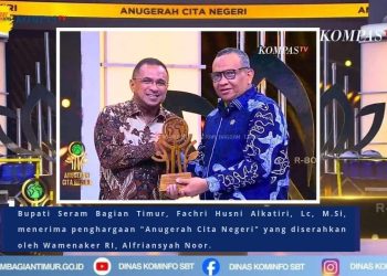 Bupati SBT Fachri Husni Alkatiri Raih Anugerah Cita Negeri 2025 untuk Inovasi Pembangunan Berkelanjutan