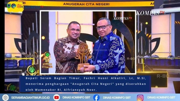 Bupati SBT Fachri Husni Alkatiri Raih Anugerah Cita Negeri 2025 untuk Inovasi Pembangunan Berkelanjutan