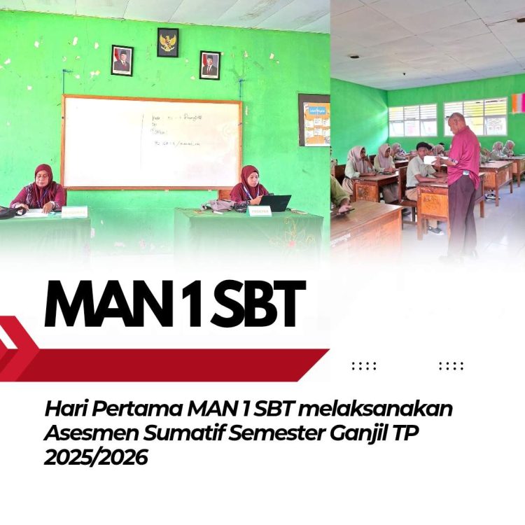 MAN 1 SBT LAKSANAKAN ASESMEN SUMATIF SEMESTER GANJIL TP 2025/2026