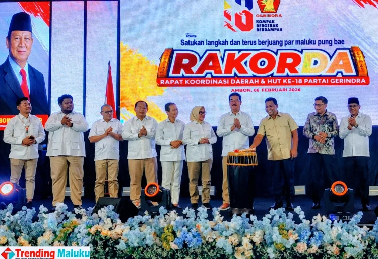Rakorda Gerindra Maluku Tegaskan Konsolidasi Politik dan Dukungan Pembangunan Daerah