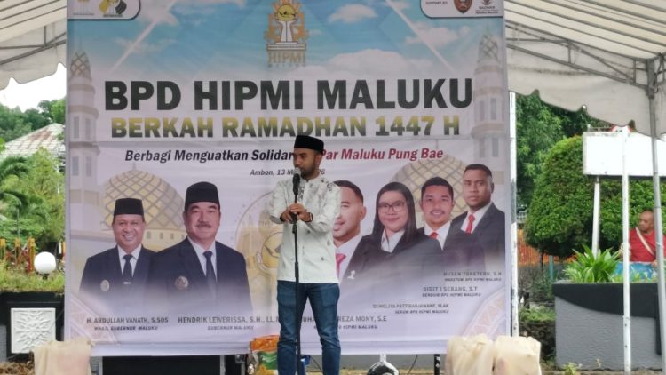HIPMI Maluku Hadir untuk Masyarakat, 548 Paket Sembako Dibagikan di Ambon
