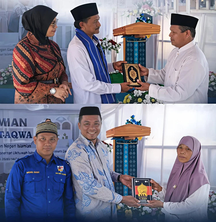 Bupati Asri Arman, TP PKK dan KNPI SBB Salurkan Bantuan Al-Qur’an dalam Peresmian Masjid At-Taqwah