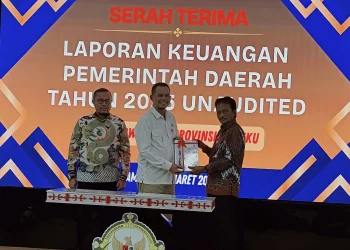 Bupati SBB Serahkan LKPD 2025 ke BPK Perwakilan Maluku