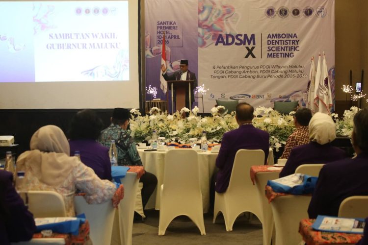 Pelantikan PDGI Maluku, Wagub Dorong Pemerataan Tenaga Kesehatan hingga Daerah Terpencil