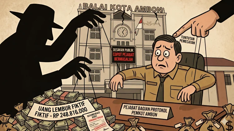 Jangan Lindungi Pejabat Bermasalah! Koalisi Ambon Transparan Desak Wali Kota Copot Plt Kabag Protokol