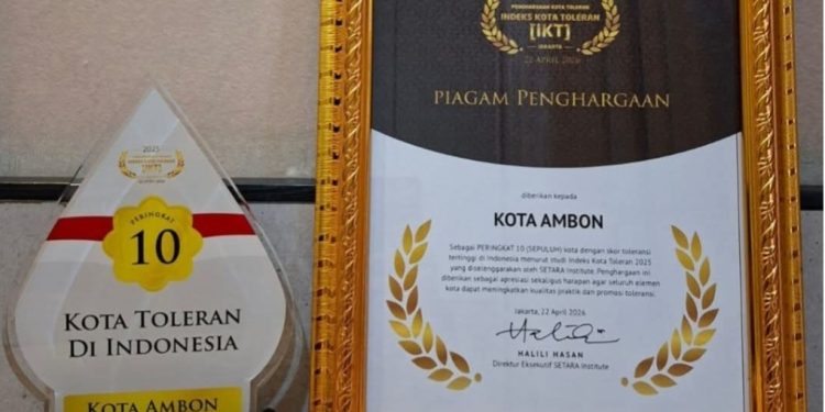 Ambon Melejit ke 10 Besar Kota Toleran Nasional 2025