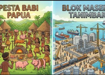 Pesta Babi Papua dan Dampak PSN Blok Masela Tanimbar